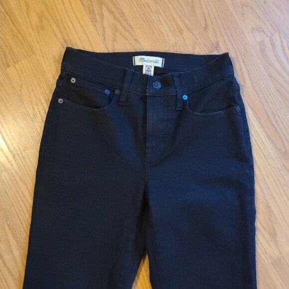 NEW NWOT! MADEWELL HIGH/MID-RISE KICK OUT JEANS CROPPED STRETCH DENIM sz 26 - Picture 3 of 8